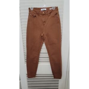 Judy Blue Jeans Women 5/27 Brown Stretch Slim Fit  JB88105 BRN Hi Rise W27"